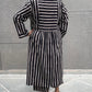 Darzaania Mehak Black Striped Handblocked Cotton Co-ord