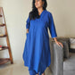 Prism Blue Co-ord Set – Pure Cotton Kurta with Palazzo Pants by Darzaania