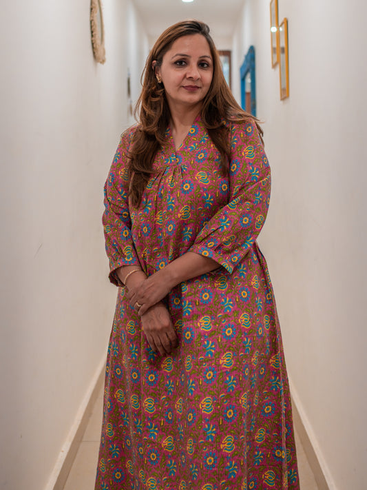 Cotton Midi Dress under Rs.2500
