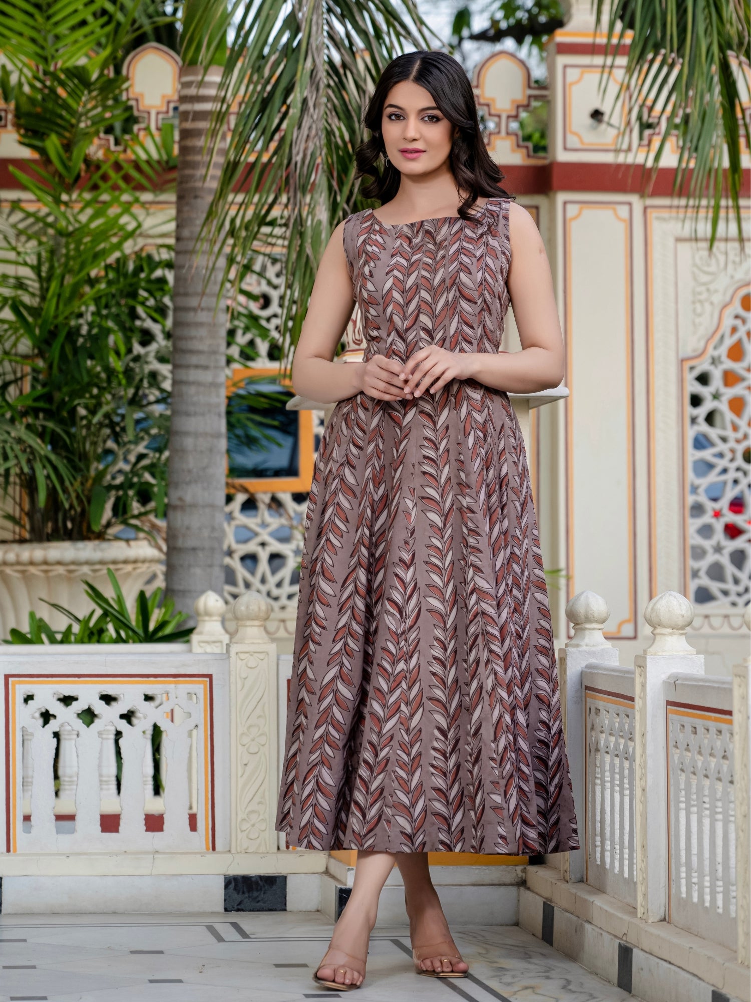 Ajrakh Cotton Fabric Dresses online