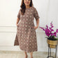 Zaira Kalamkari Cotton Midi Dress