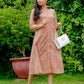 Darzaania Avni Collared Button Down Dress