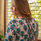 Blue Handblock Dabu Batik Work Dress