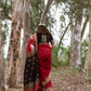 Maheshwari Red color Festival Edition Saree