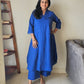 Palazzo Pants in Blue Cotton – Part of Darzaania Prism Co-ord Set