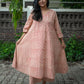 Samaira Red Stripes Block Print Pure Cotton Co-ord Set