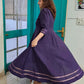 Purple Anarkali kurti with churidaar