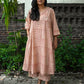 Samaira Red Stripes Block Print Pure Cotton Co-ord Set