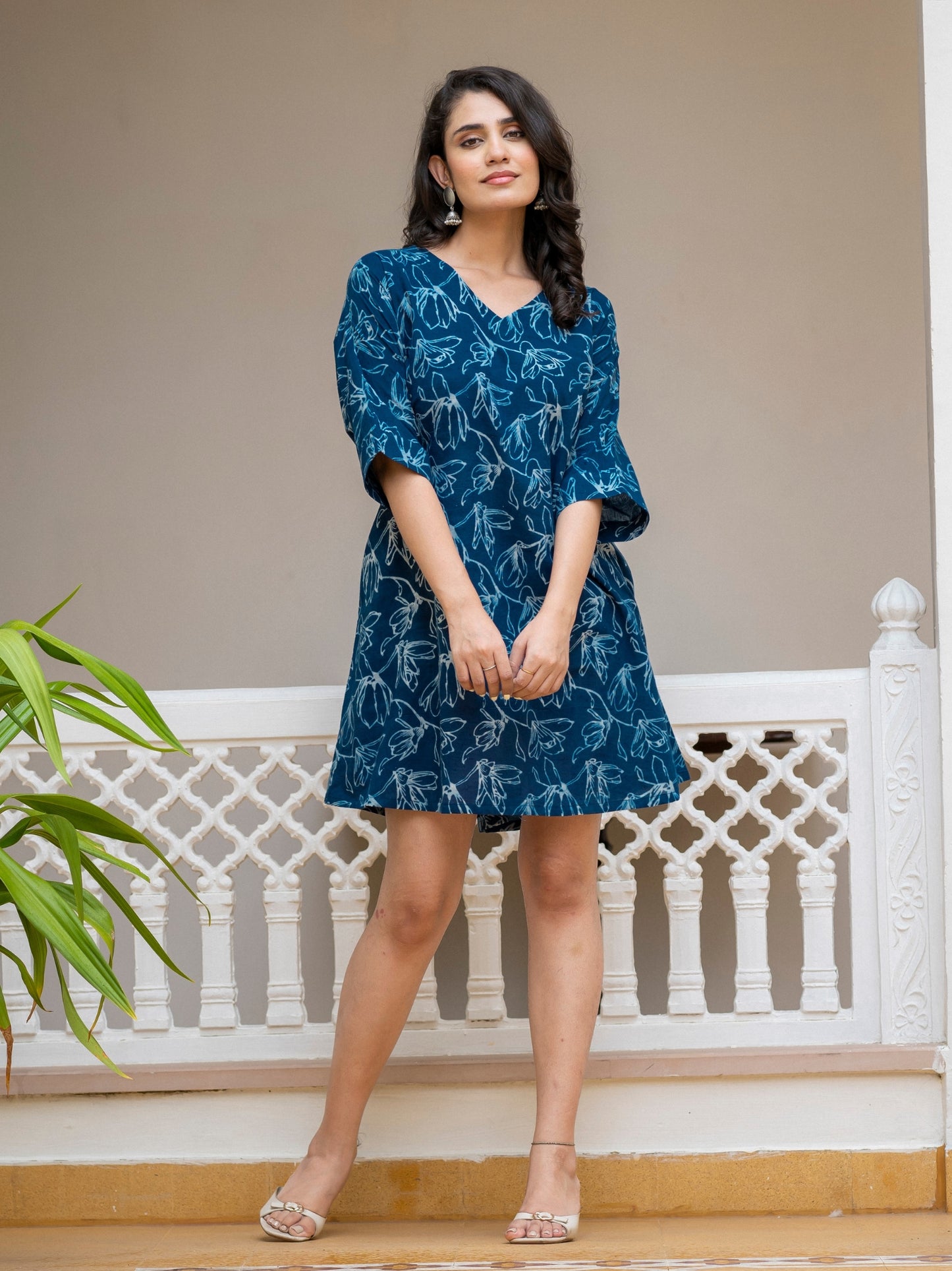 Darzaania The Easy Indigo – Natural Indigo Resort Dress