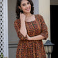 Darzaania Nayra printed cotton kurta with matching straight pants detail