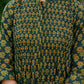 Darzaania Ameyaa Ajrakh Work Pure Cotton Green Dress