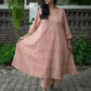 Samaira Red Stripes Block Print Pure Cotton Co-ord Set
