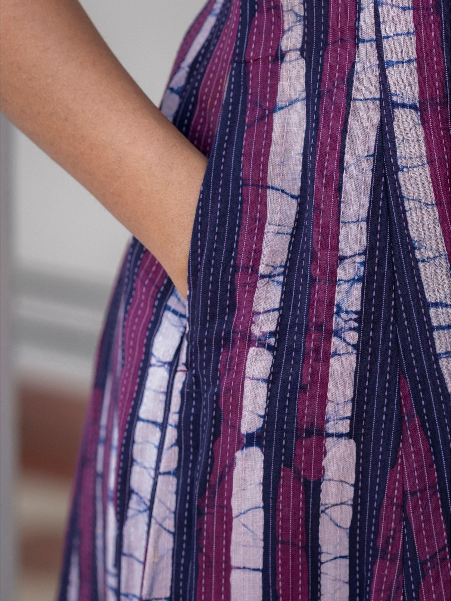 Purple dress with pockets 