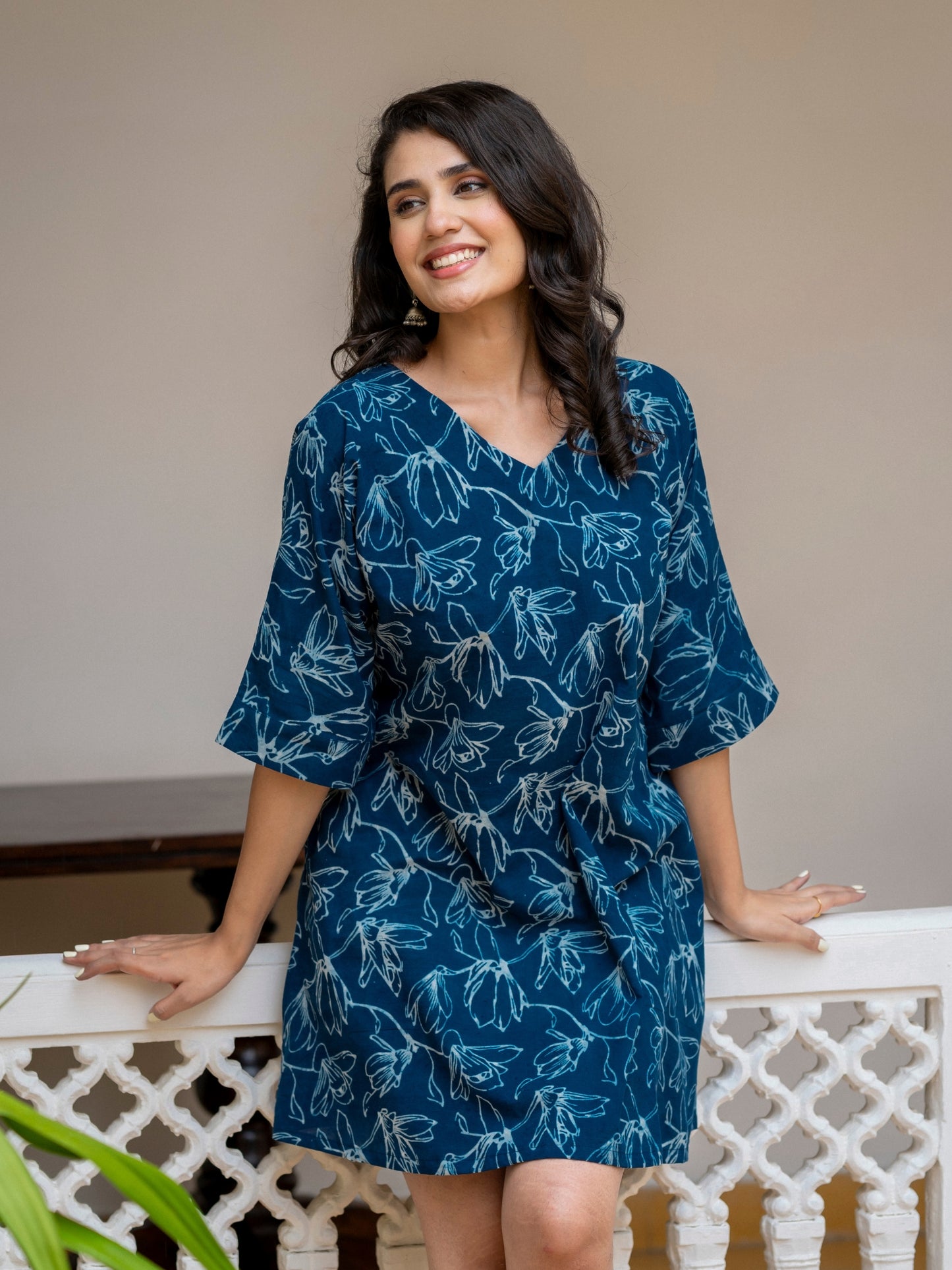 Darzaania The Easy Indigo – Natural Indigo Resort Dress