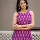 Darzaania Orchid Weave co-ord set showcasing handcrafted Ikat motifs