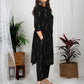 Black ikkat cotton Co-ord set online