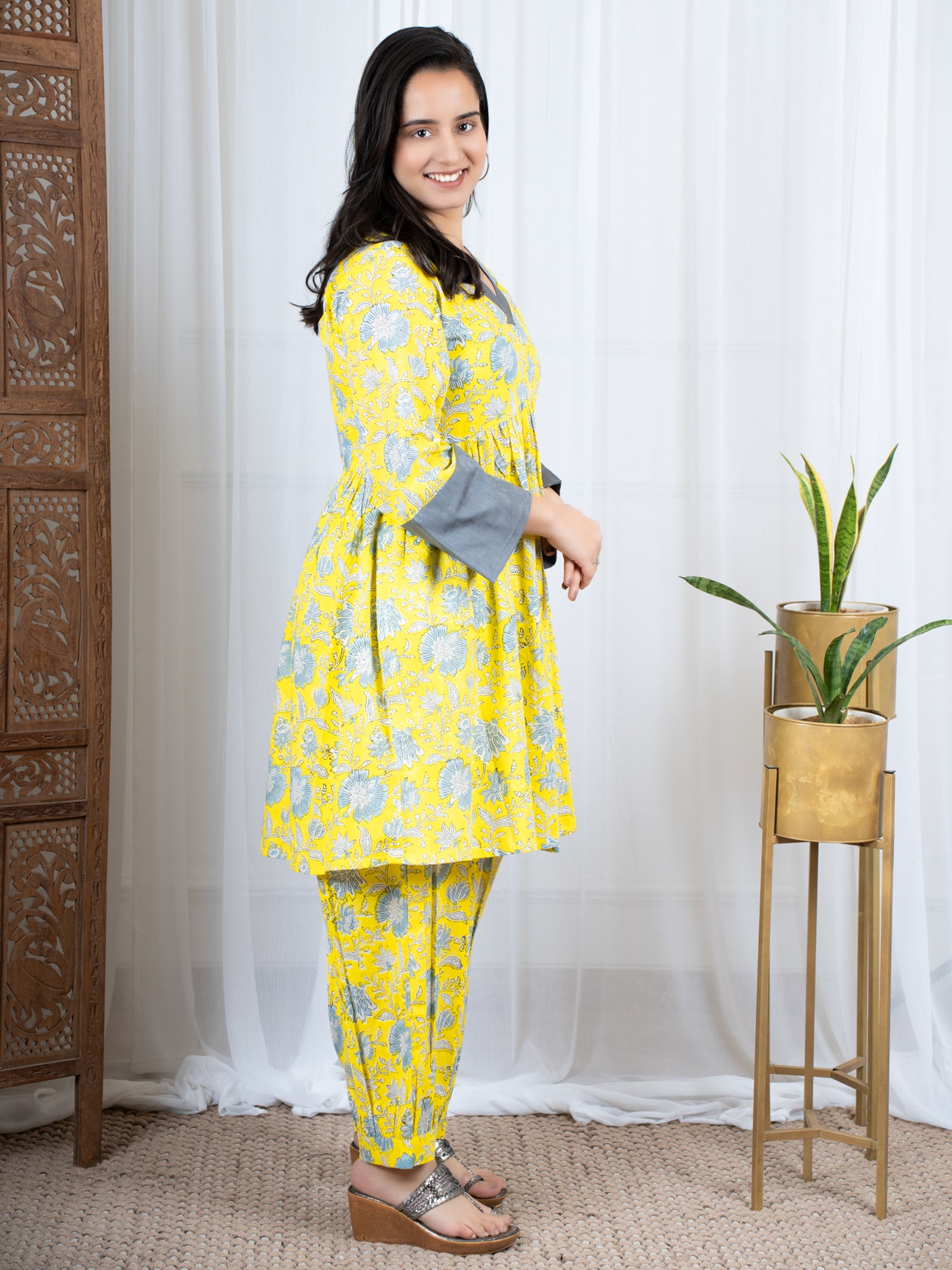 Dabu cotton Kurta sets online