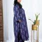 Purple Mauve Ikkat Cotton Co-Ord Set