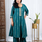 Vibha Green Ikkat Cotton Co-ord Set