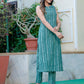 Darzaania Green Dabu Cotton Co-ord Set for women 