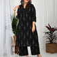 Black ikkat kurta with pant set online