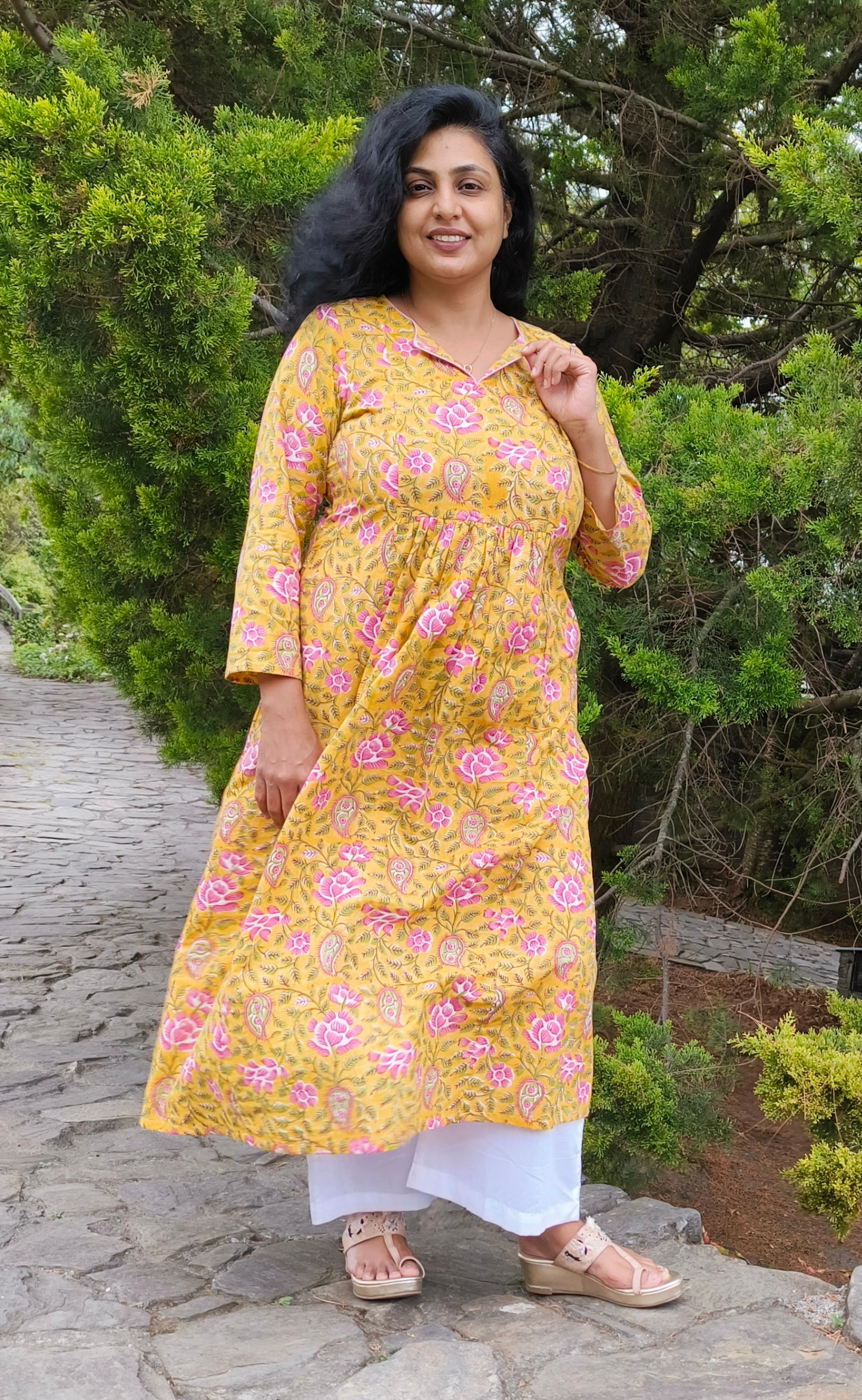 darzaania cotton long kurtas for women 