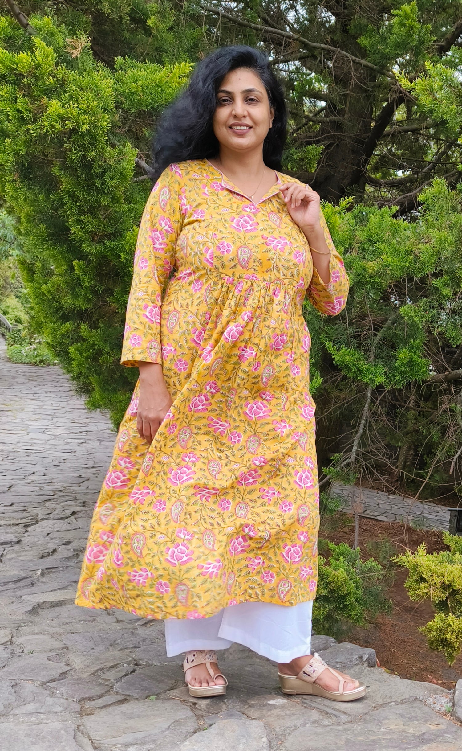 darzaania cotton long kurtas for women 