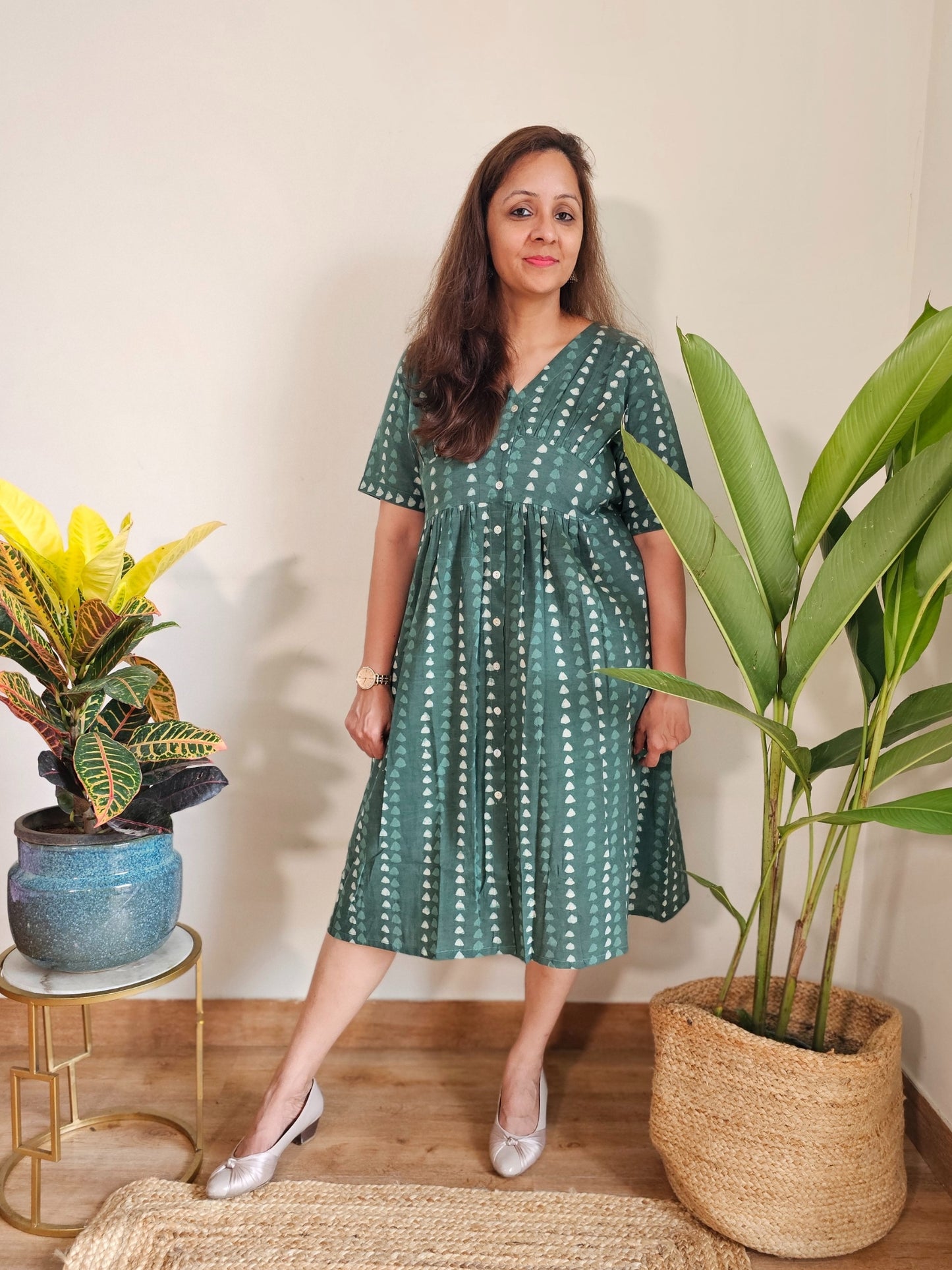 Dabu block print cotton dresses 