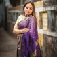 Maheshwari handmade Zari border saree with Buta work