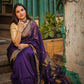 Maheshwari handmade Zari border saree with Buta work