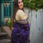 Maheshwari handmade Zari border saree with Buta work