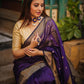 Maheshwari handmade Zari border saree with Buta work