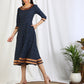 Blue Ikat cotton dress online