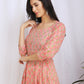 Pink Anarkali Kurti Darzaania