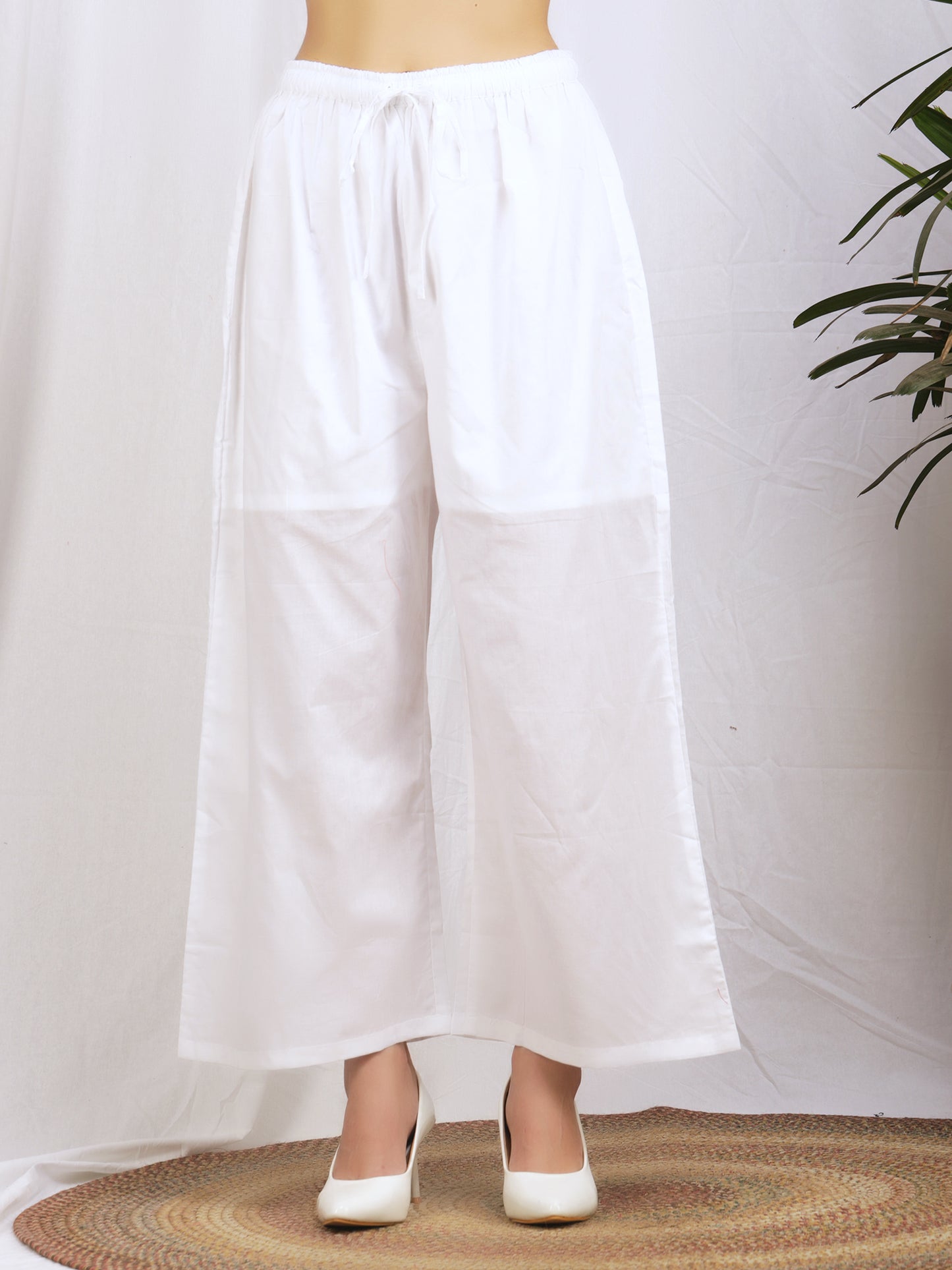 Peach Pink 'Kalidaar' Cotton Kurta with Palazzo Pants