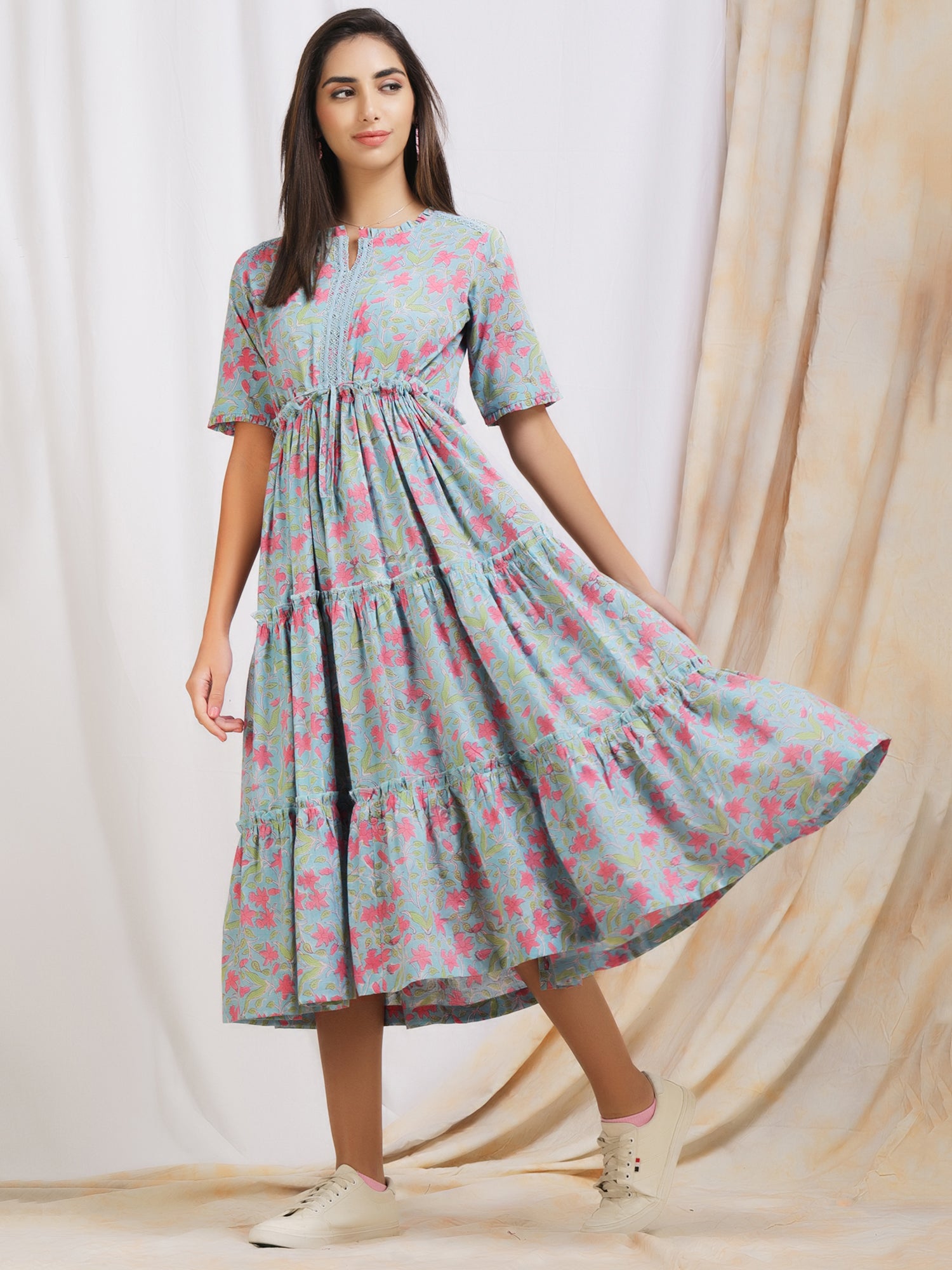 Blue Cotton Dress 