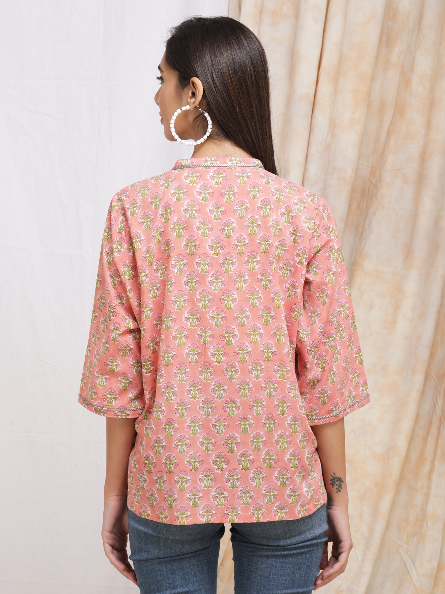 Work wear cotton tops for women