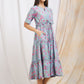 blue pure cotton long dress