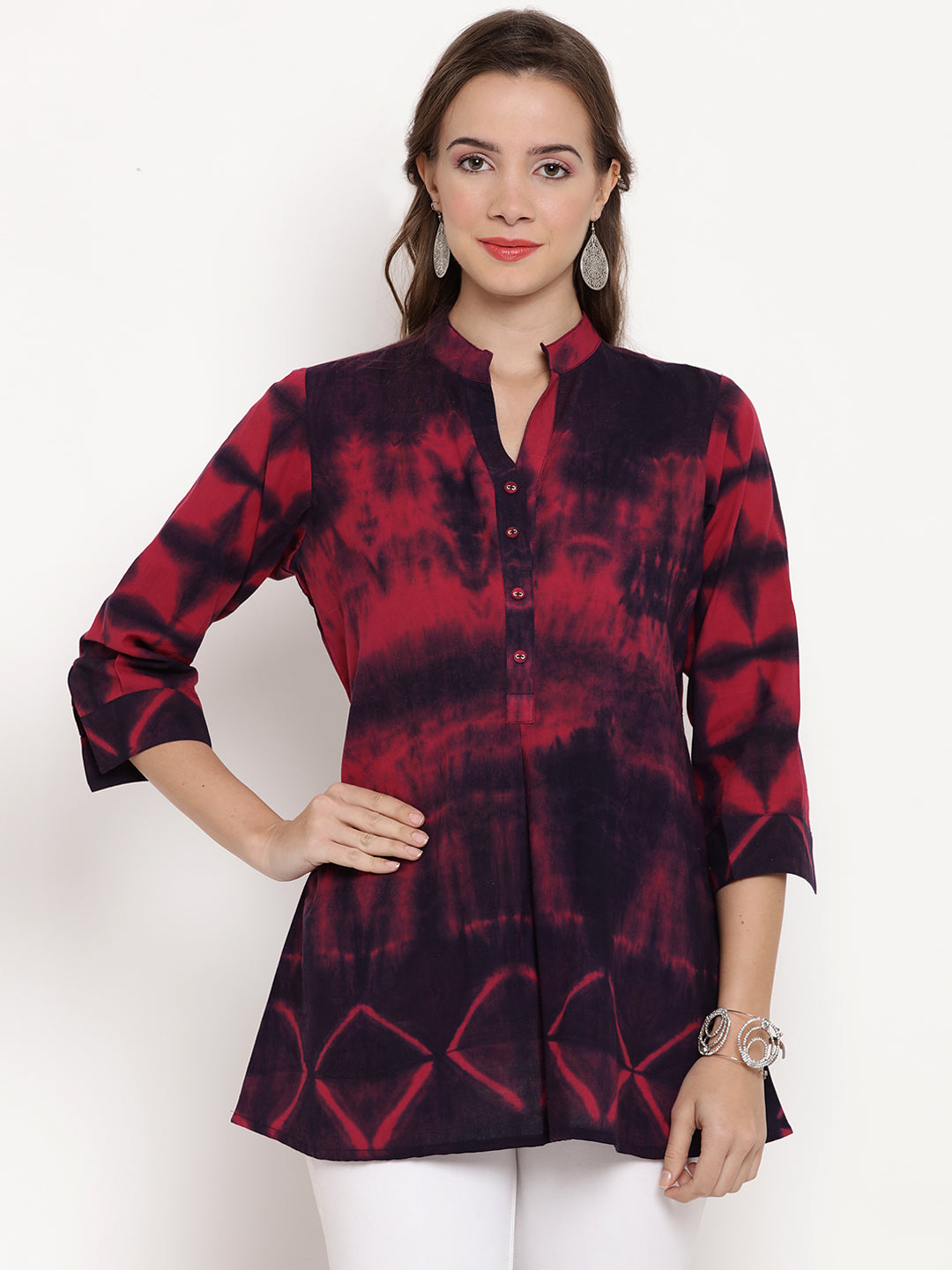 Tie Dye Shibori Cotton Tops Online for Women