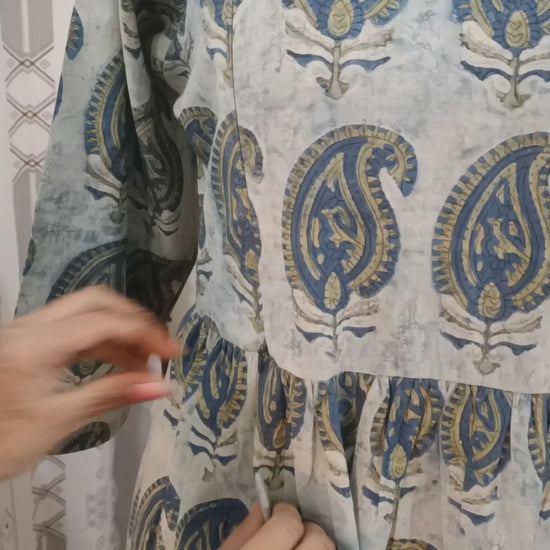 Pure Cotton Feeding Dress with Invisible zips
