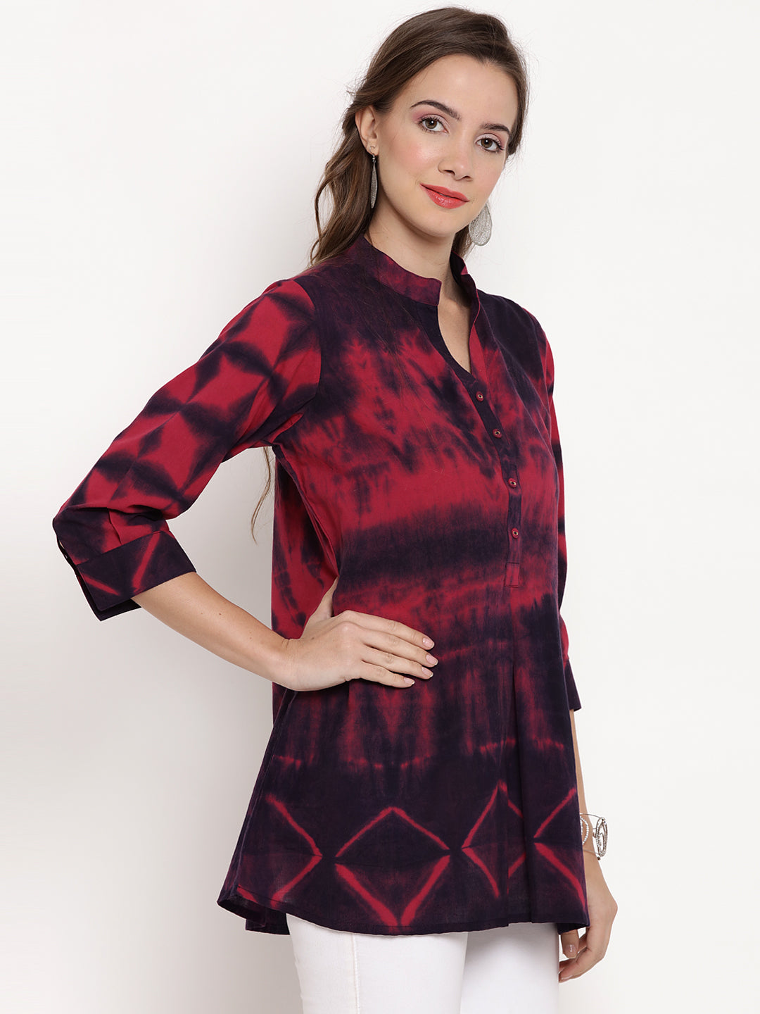 Tie Dye Shibori Cotton Tops Online for Women