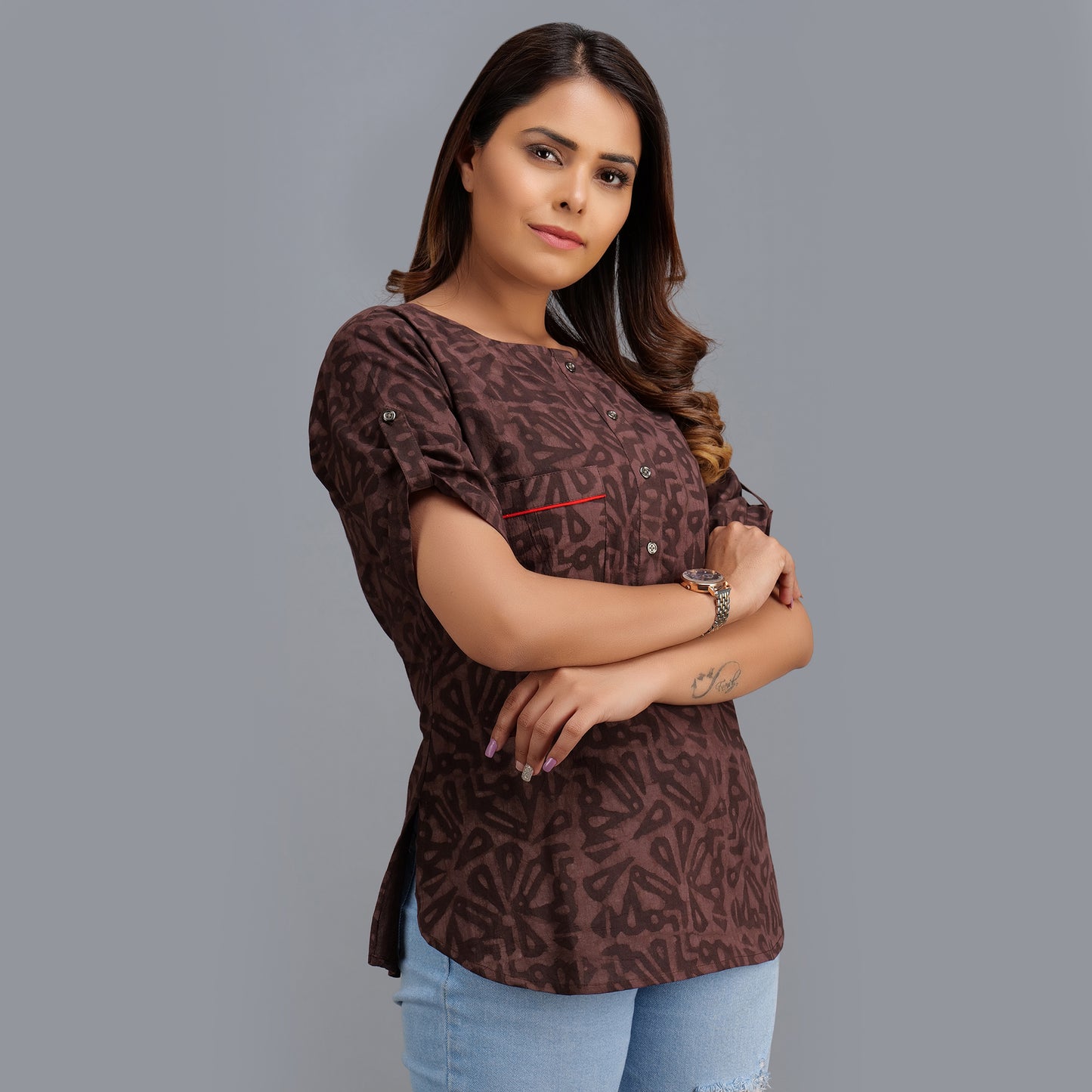 Handblock Cotton Tops for Women