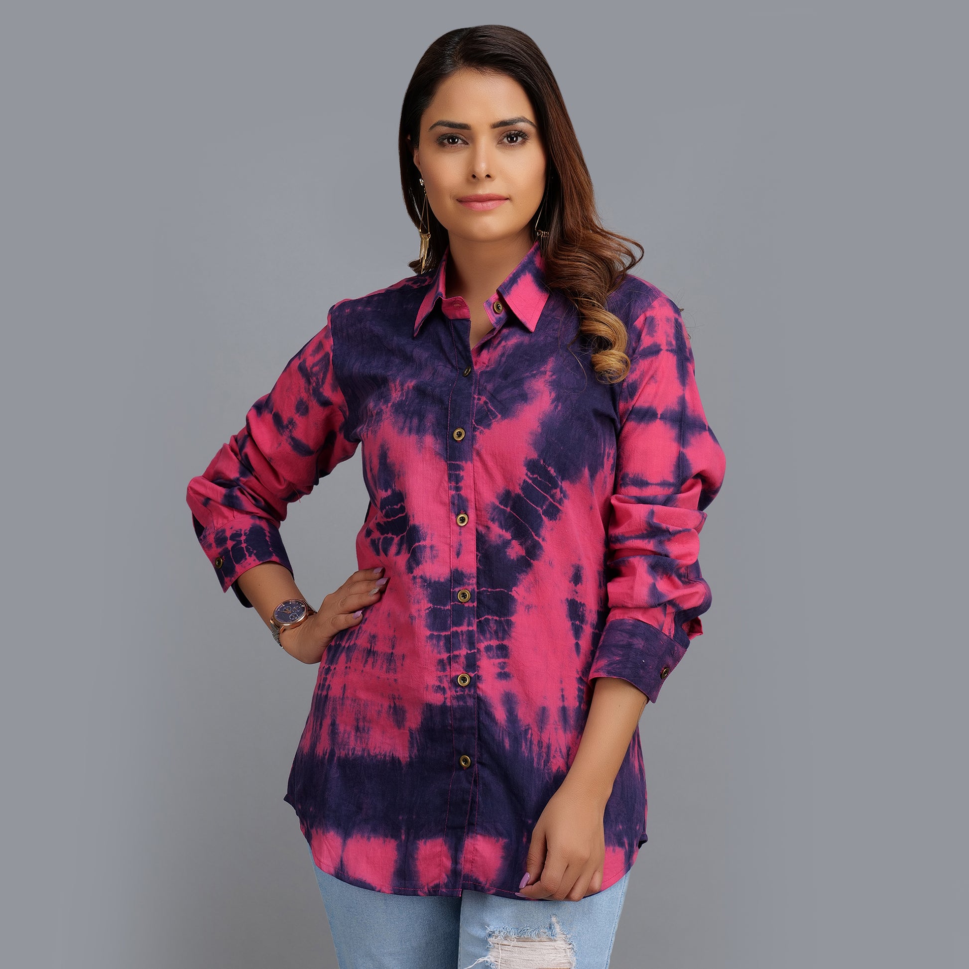 Darzaania Tie Dye Shirt Tops for Women