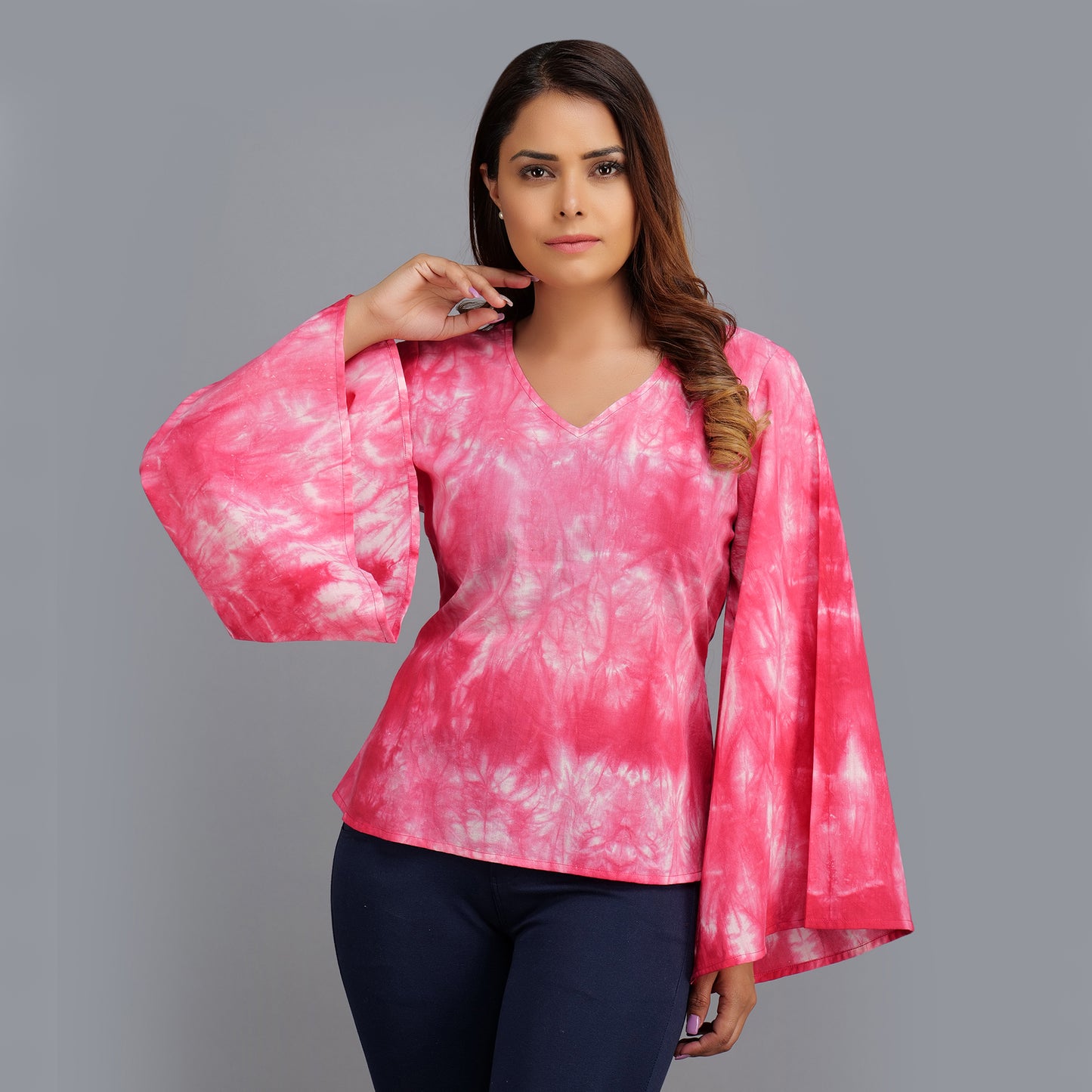 Shibori Tie Dye Cotton Tops online