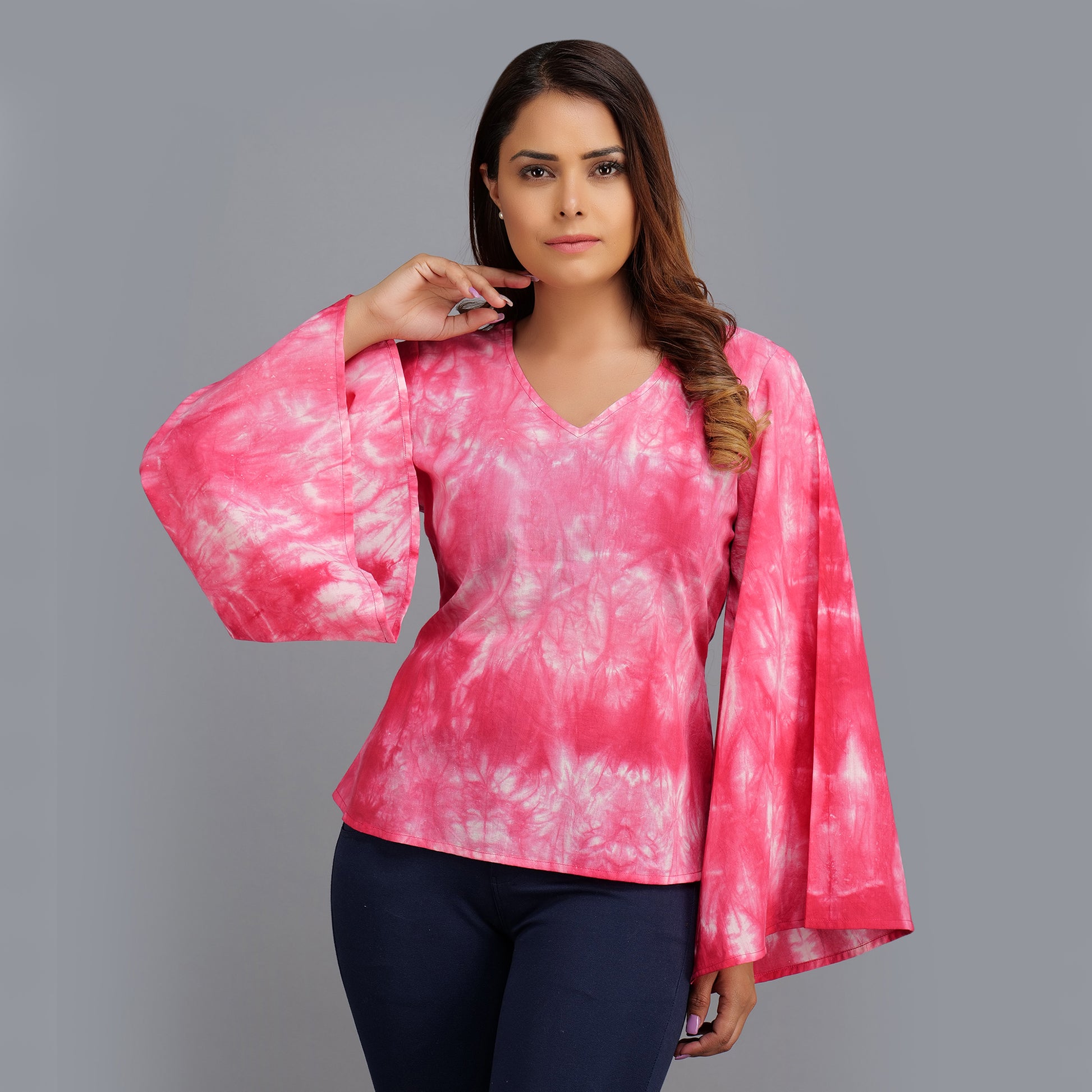 Shibori Tie Dye Cotton Tops online