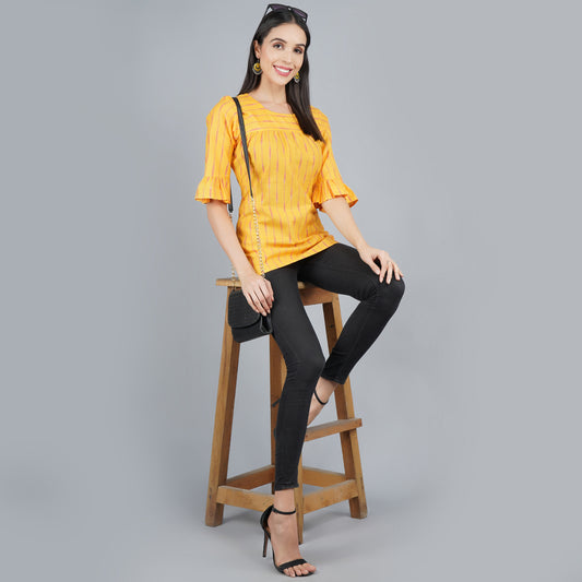Yellow Cotton Top Online