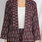 Maroon Ikat Cotton Jacket