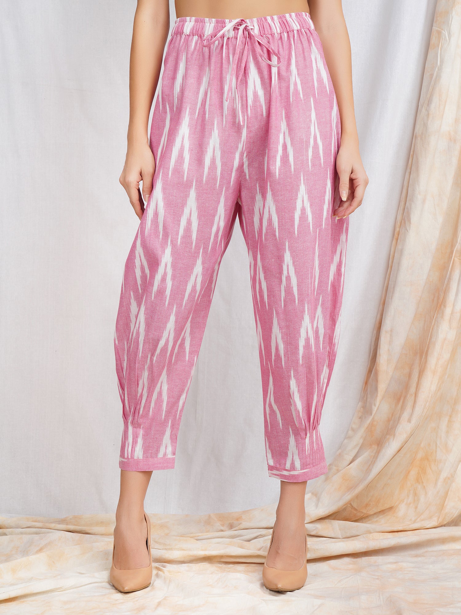Pink Free Size harem pants