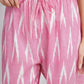 Pink Cotton Free Size Harem Pants for women