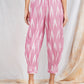 Pink Cotton Harem Pants